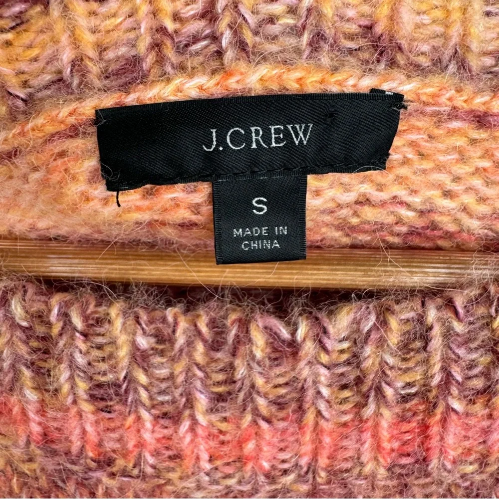 J.Crew Wide Sleeve Alpaca Blend Sweater in Ombré Stripe Size S - Picture 5 of 12